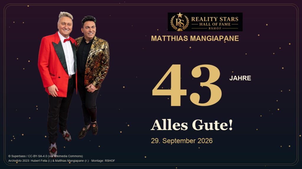 Matthias Mangiapane wird 43: RSHOF gratuliert seiner Nummer 1