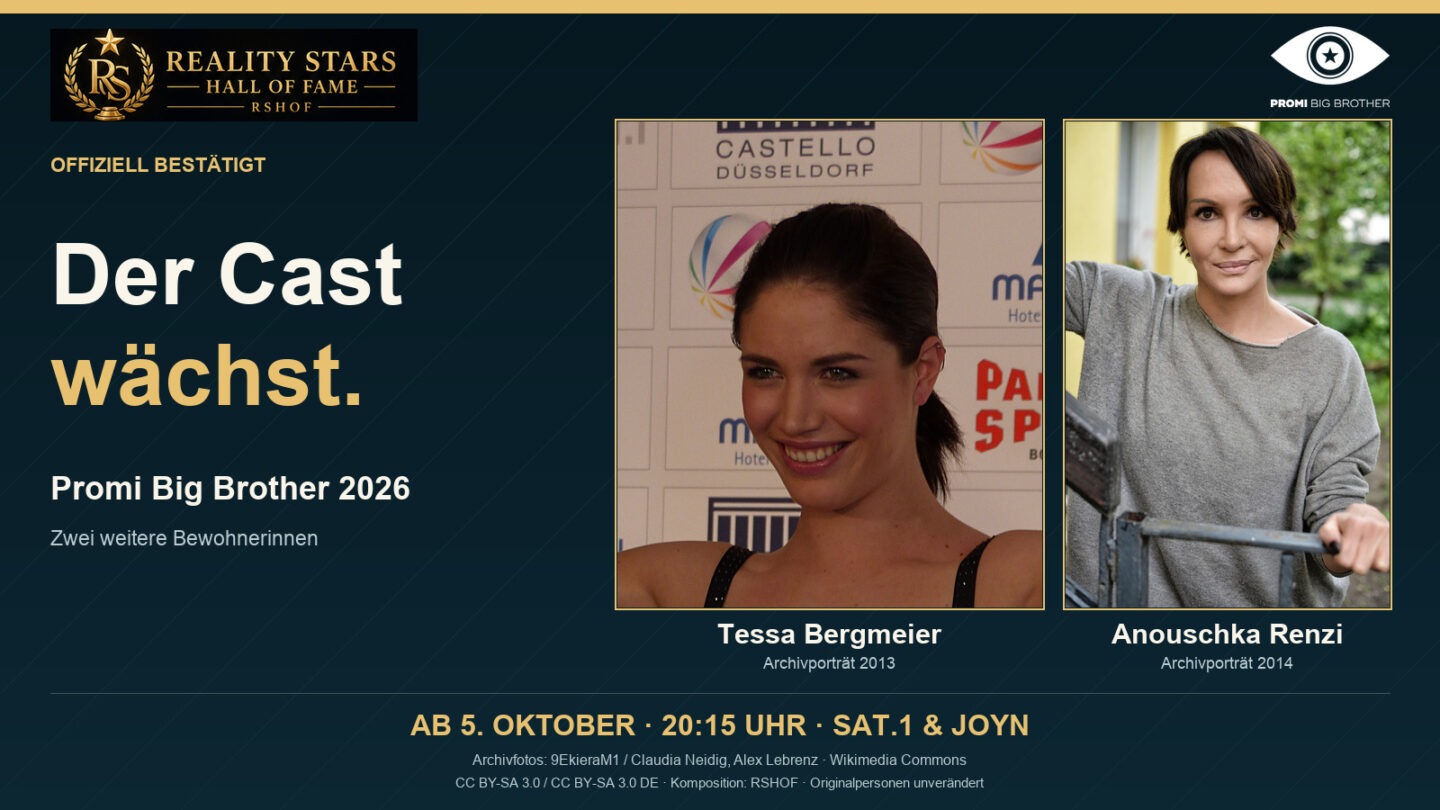 Promi Big Brother 2026: Tessa Bergmeier und Anouschka Renzi sind bestätigt