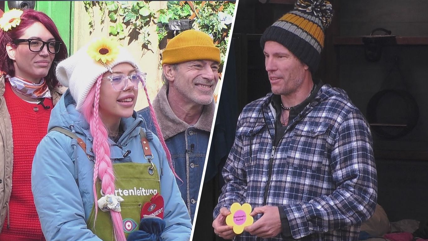 Clipbild: Garten-Bachelor Christian Lell verleiht Nina Bridney den Sendezeit-Titel