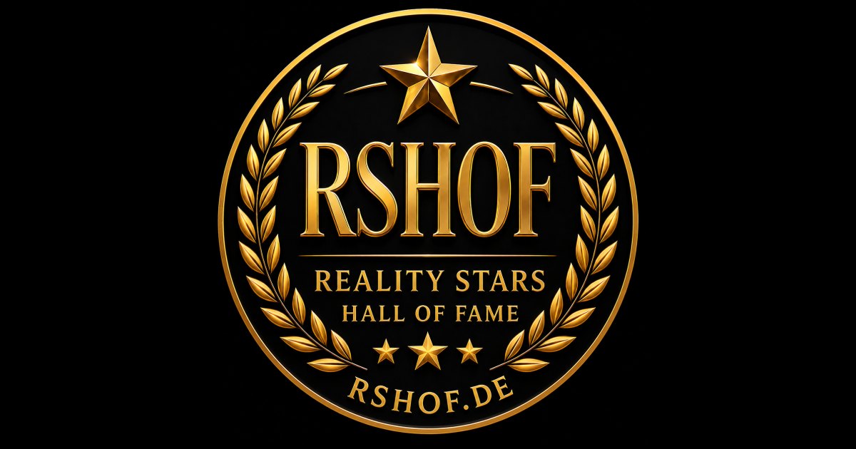 Gold Reality Stars Hall of Fame logo on a black background, using the RSHOF branding introduced on October 27, 2026.