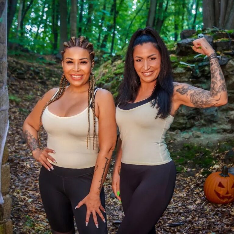 Patricia Blanco und Jasmin Herren bei CoupleChallenge Halloween