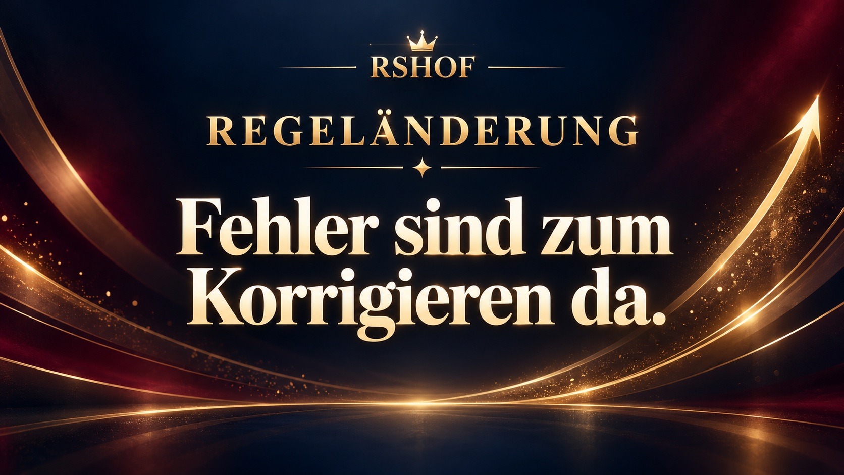 RSHOF-Regeländerung: Fehler sind zum Korrigieren da